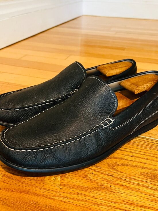 ECCO Classic Driving Moc 2.0 Men Slip On Loafer 45 Black Leather Contrast Stitch main image 10